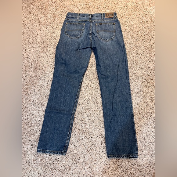 Lee Other - Mens Lee Relaxed Bootcut Blue Denim Jeans 34 x 34 Medium Wash